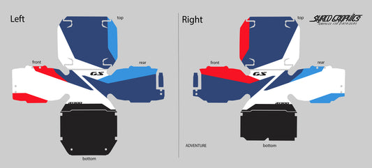 CASES | BMW R1300GS Adventure |  M style White