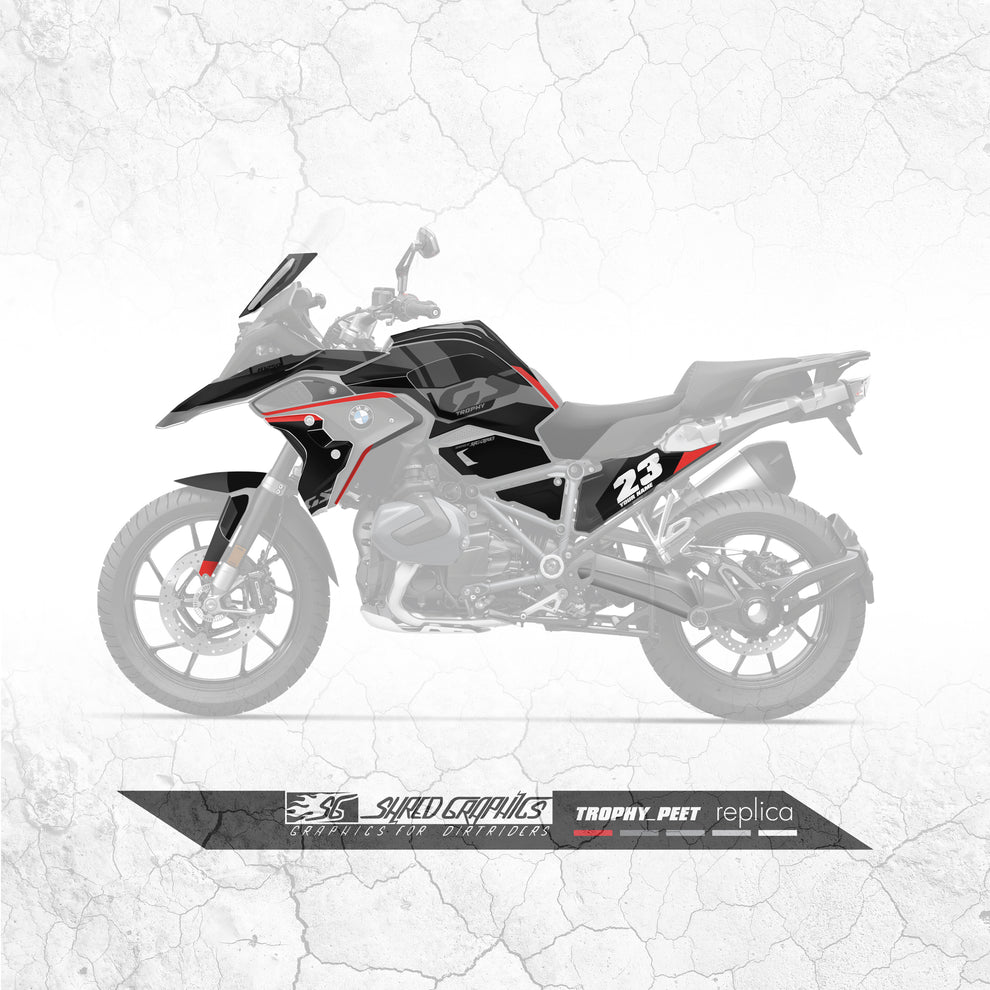 BMW R1250GS | Trophy Peet Replica '24 Black Edition – Shred Graphics