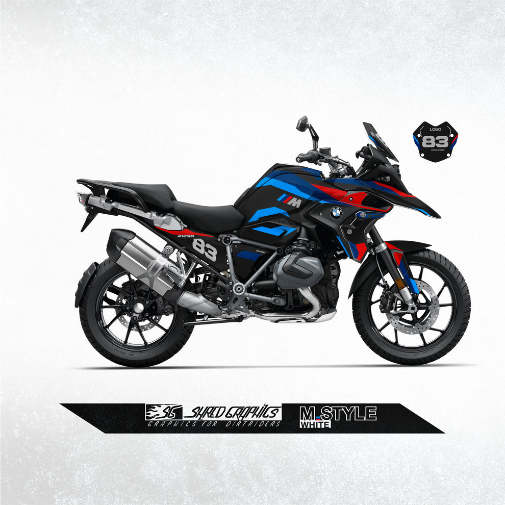 BMW R1250GS | M STYLE BLACK – Shred Graphics