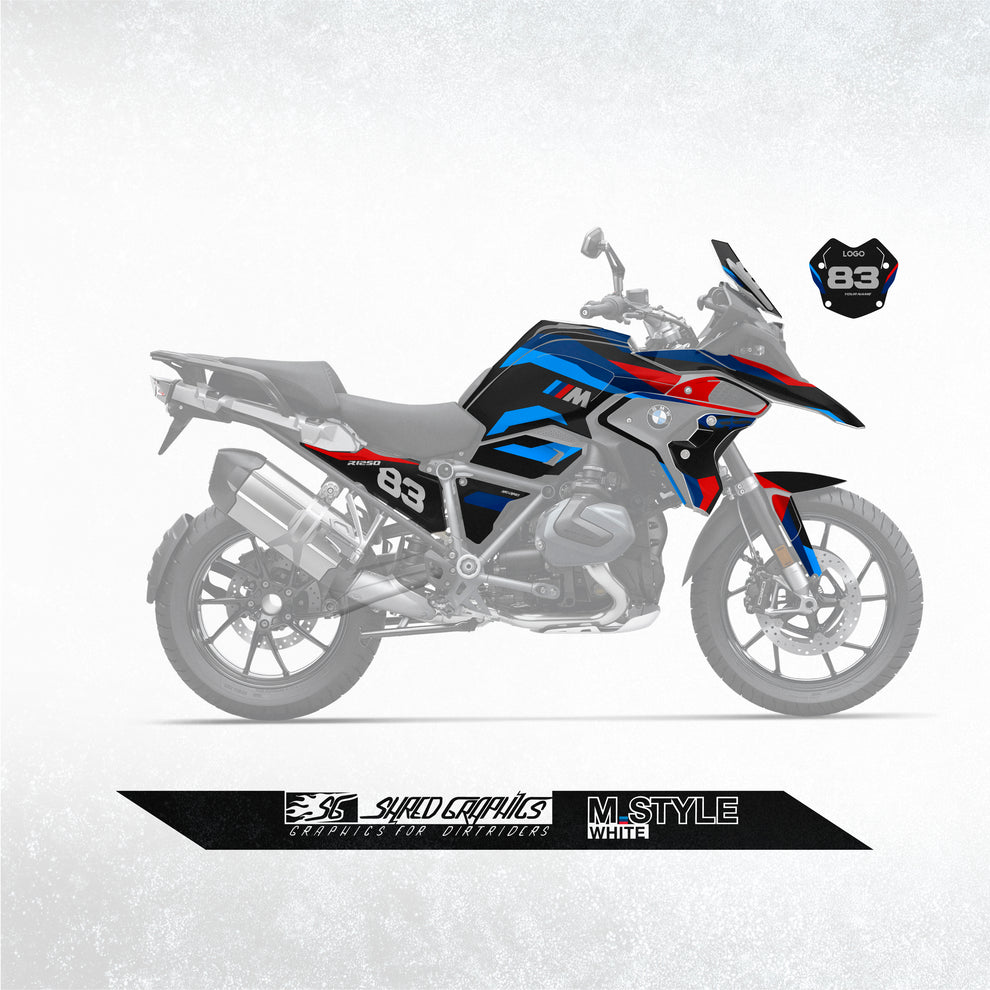 BMW R1250GS | M STYLE BLACK – Shred Graphics