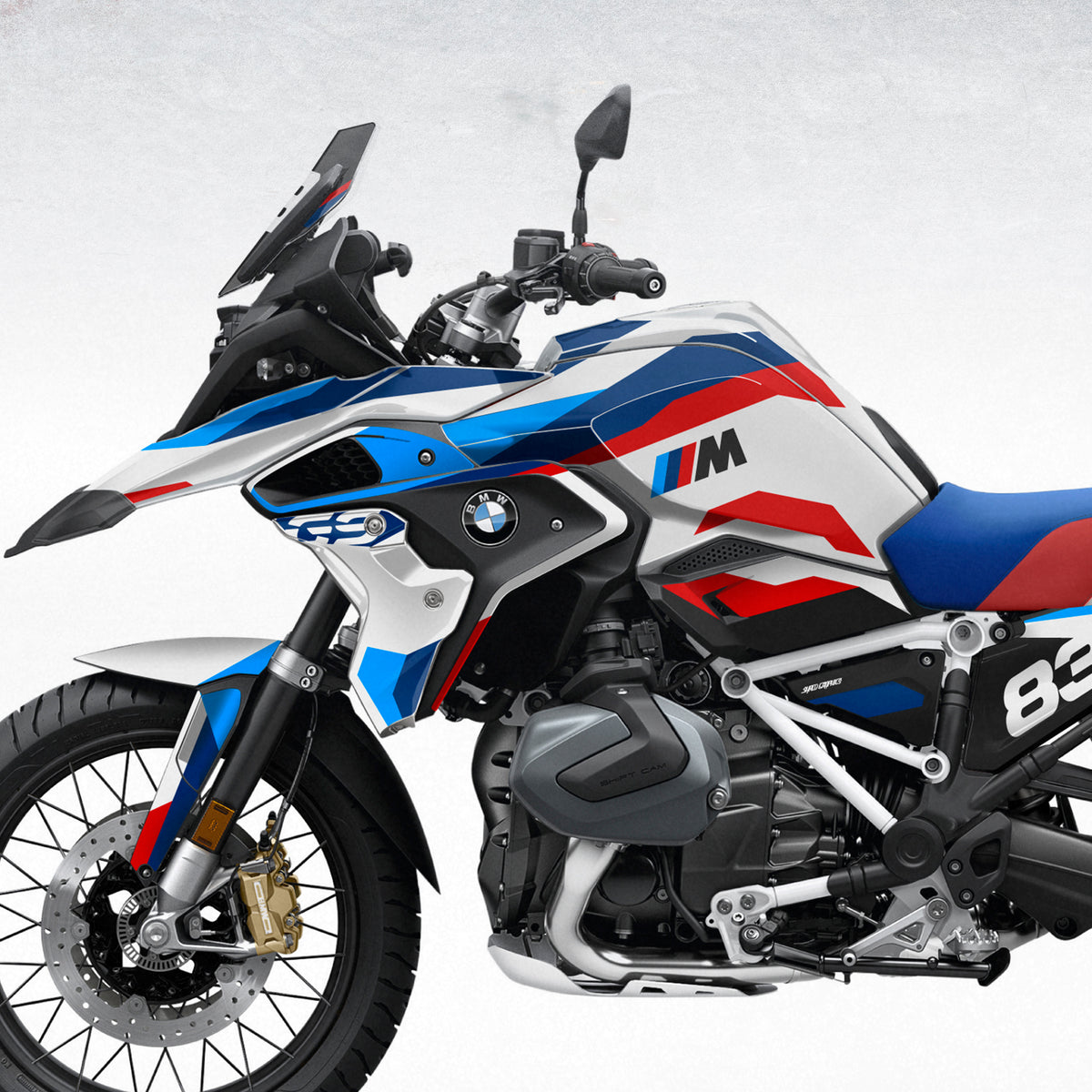 BMW R1250GS | M STYLE WHITE – Shred Graphics