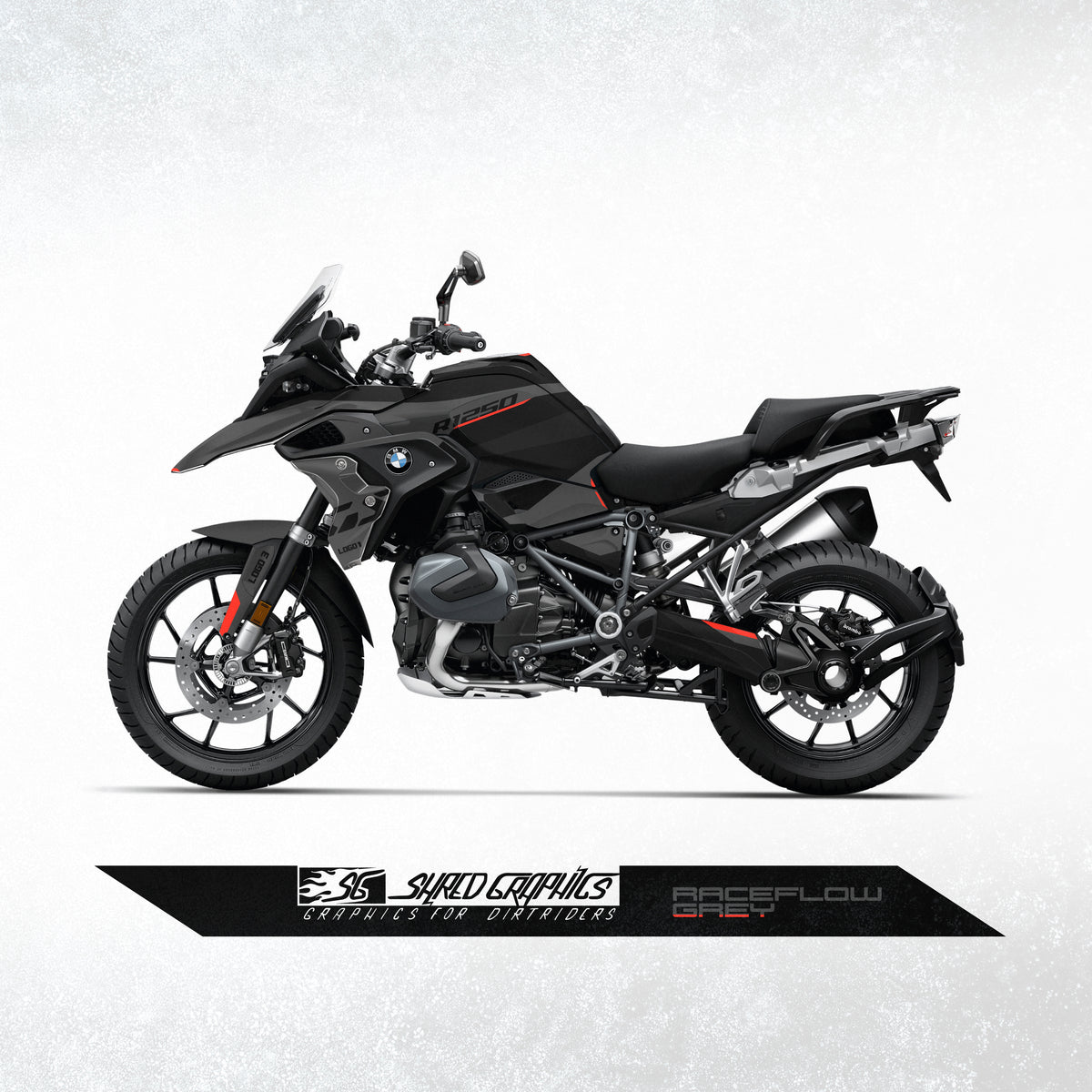 BMW R1250GS | Raceflow Grey – Shred Graphics