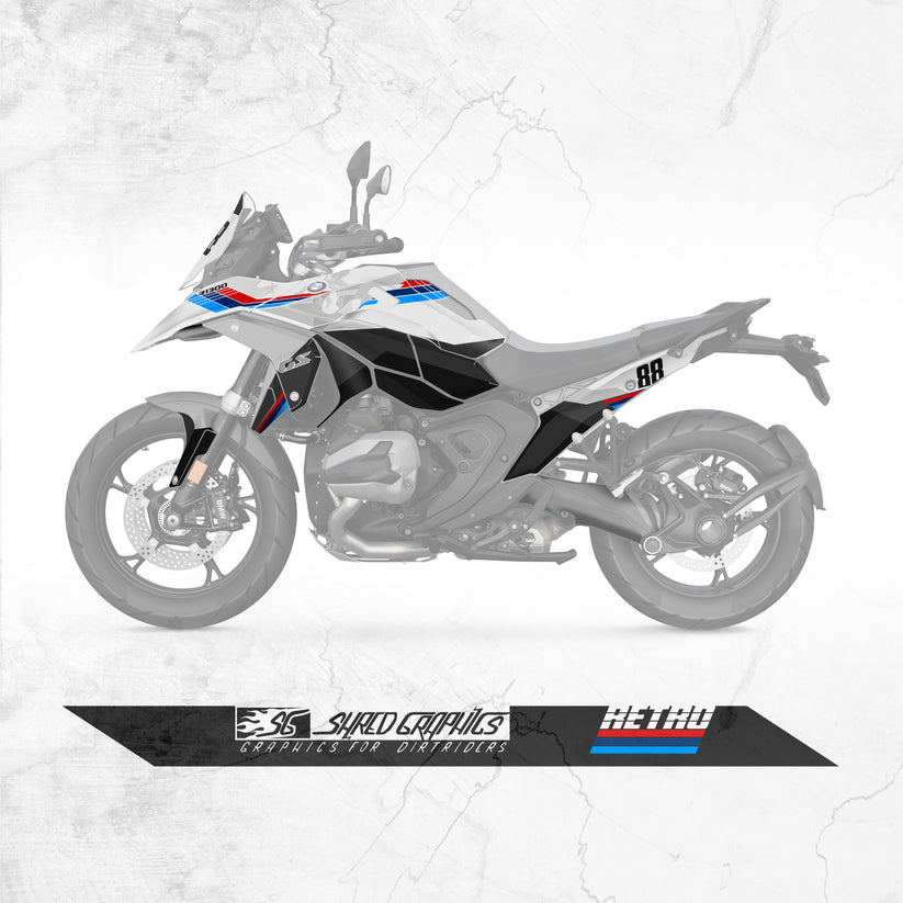 BMW R1300GS | RETRO - M STYLE – Shred Graphics