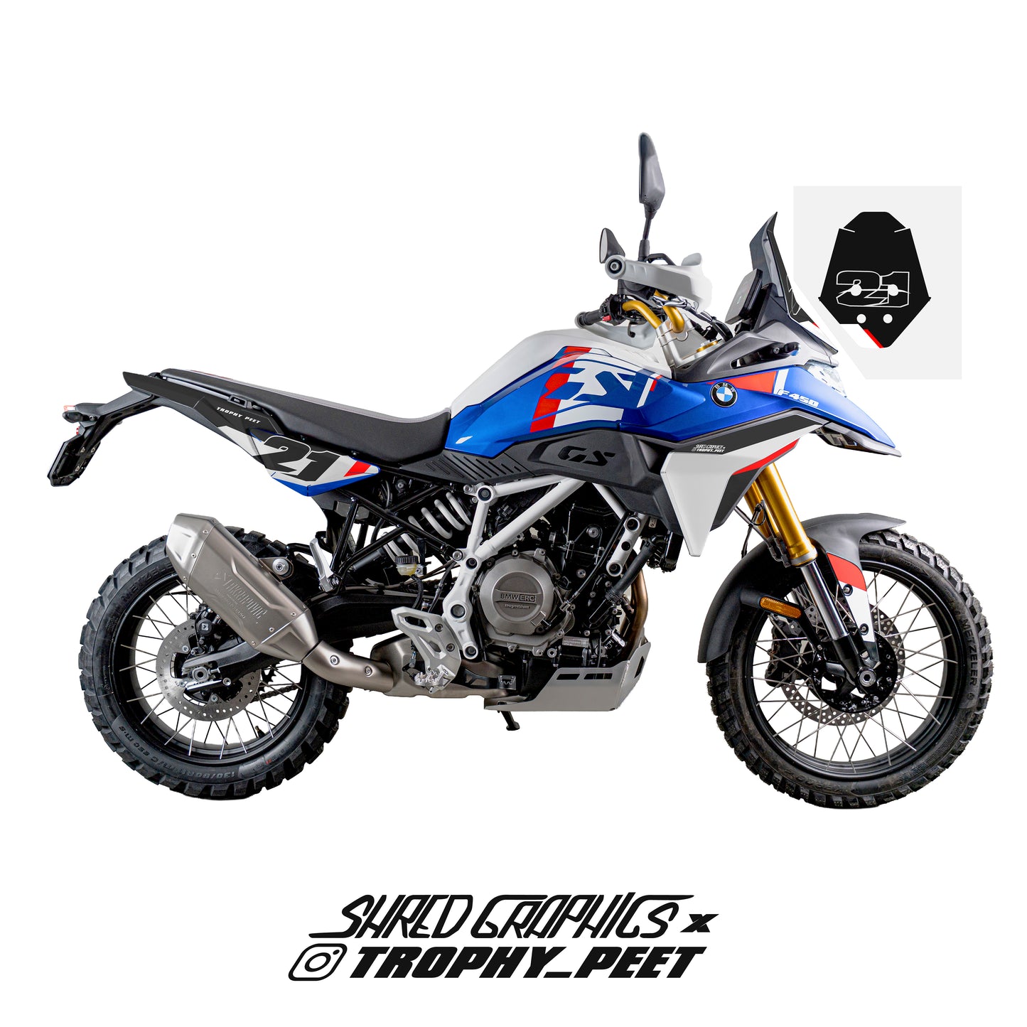 BMW F450GS Upgrade Kit - Trophy Peet Edition