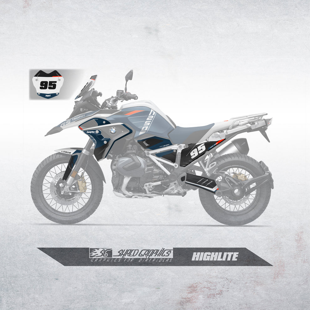 BMW R1250GS | TROPHY HIGHLITE KIT – Shred Graphics