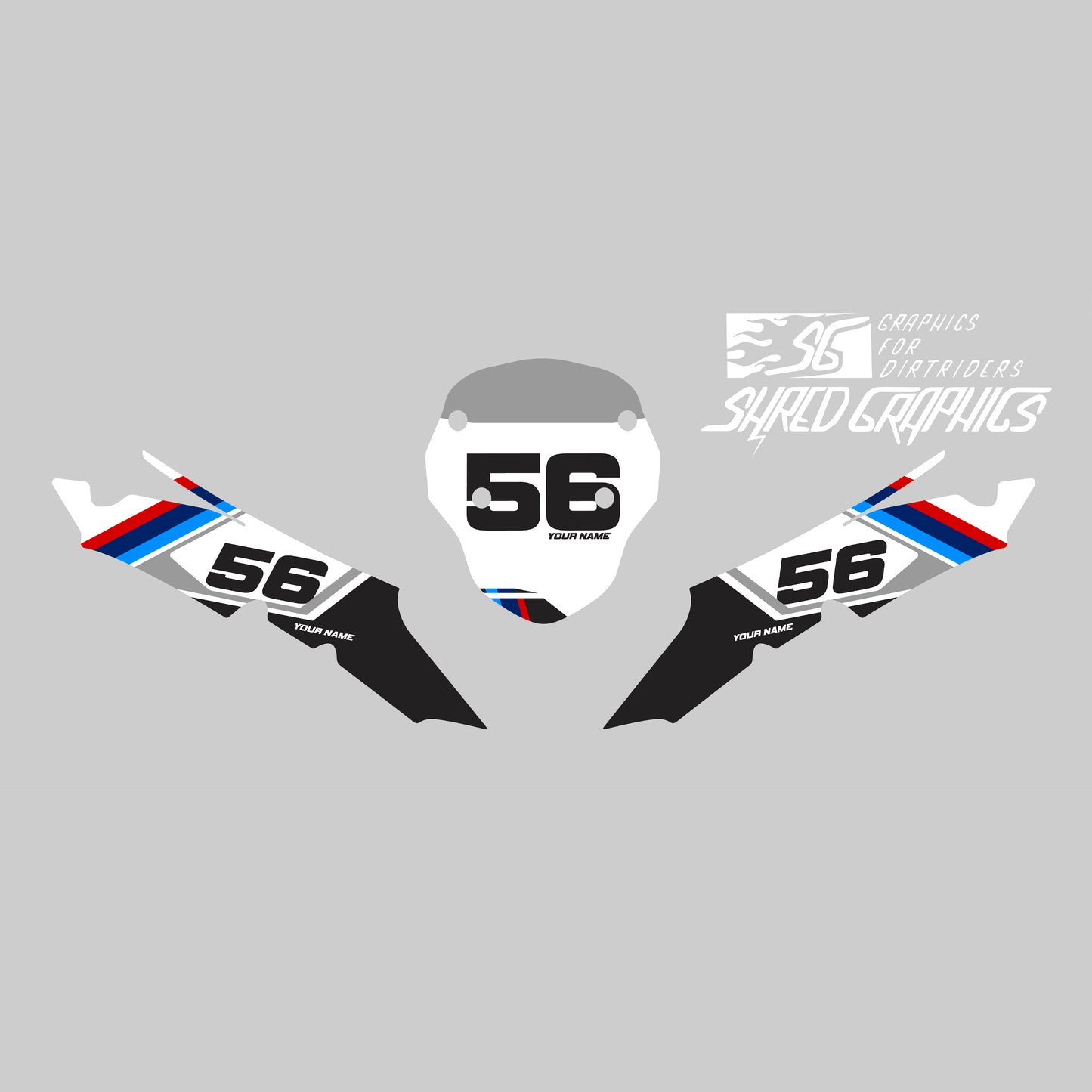 BMW R1300GS | ENDURO M white // NUMBERS KIT