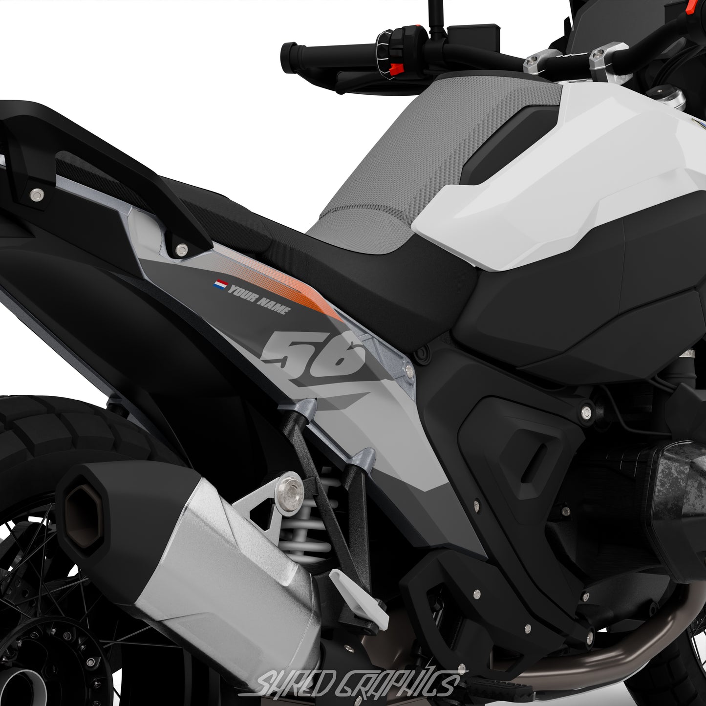 BMW R1300GS | BOLT ORANGE // NUMBERS KIT