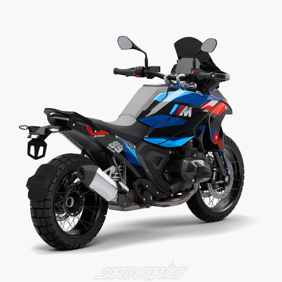BMW R1300GS | M Style Black Refined – Shred Graphics