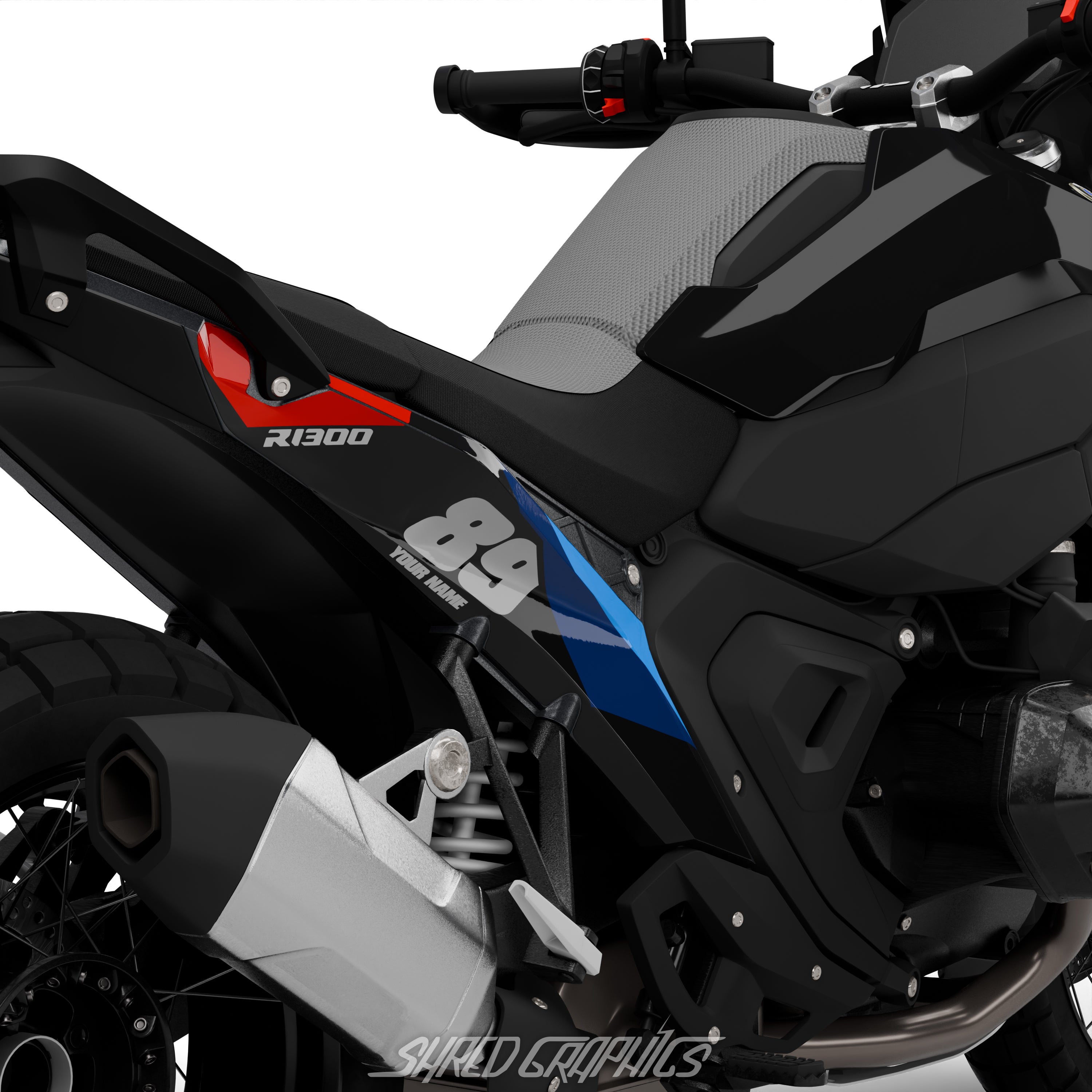 BMW R1300GS | MSTYLE BLACK // NUMBERS KIT – Shred Graphics