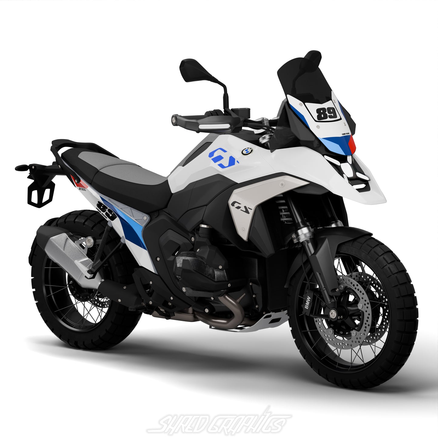 BMW R1300GS | MSTYLE WHITE // NUMBERS KIT