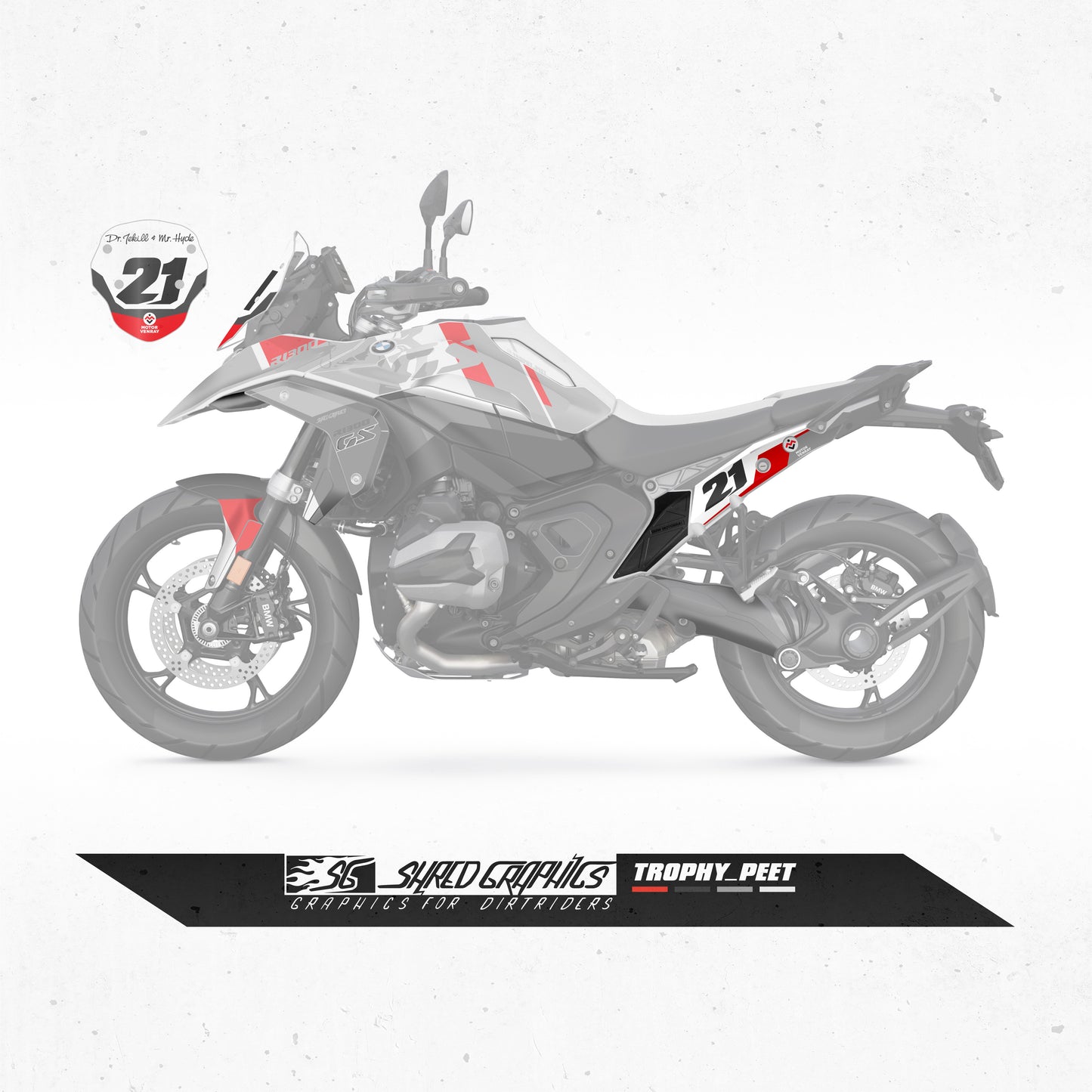 BMW R1300GS | NUMBERS KIT TROPHY PEET '25